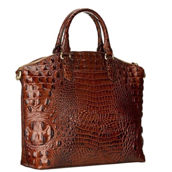 Final sale New Brahmin Large Duxbury Satchel pecan Melbourne bag - Picture 2 of 11